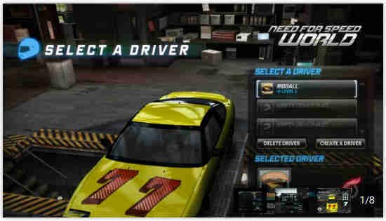 Need For Speed World free car games for kids