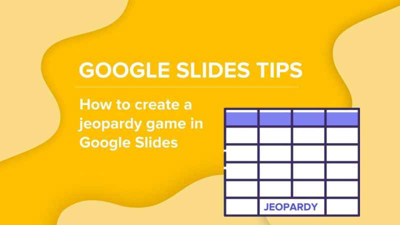 How To Make A Jeopardy Game On Google Slides