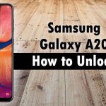 how to unlock samsung a20