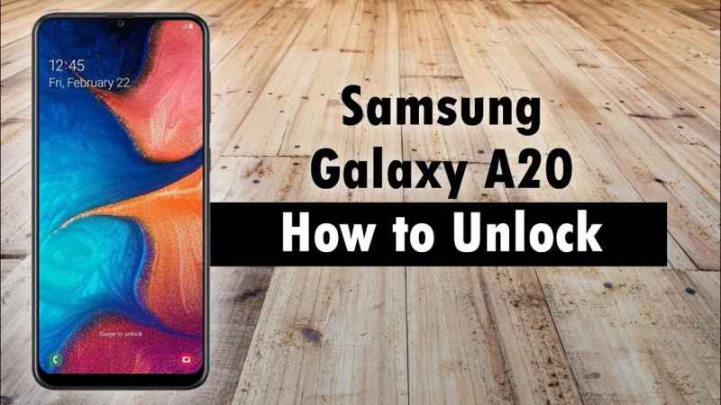 how to unlock samsung a20