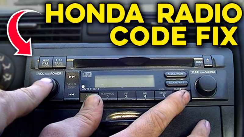 How to Unlock Honda Radio